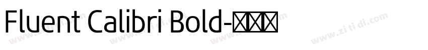 Fluent Calibri Bold字体转换
